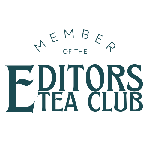 A graphic that says, "Member of the Editors Tea Club"