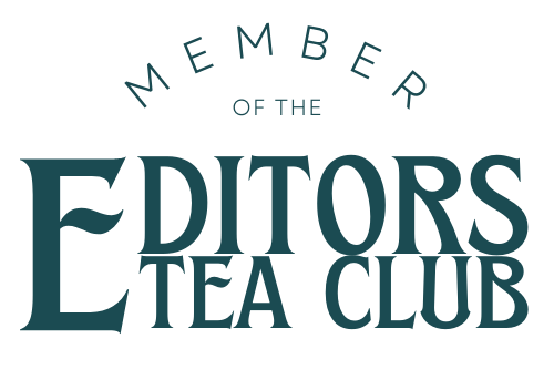 A graphic that says, "Member of the Editors Tea Club"